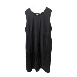 *Mainstreet Blues C2 Sleeveless Long Black Dress Goth Y2K Teacher Mom 90s Staple